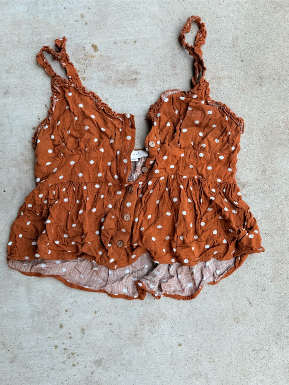 Be cool polka dot M top
